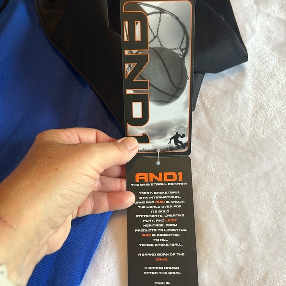 And 1 blue and black zipper sweat jacket size L - Picture 4 of 7